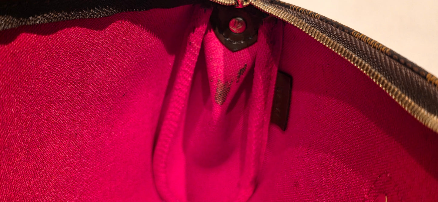 Authentic Louis Vuitton Eva Damier Ebene Crossbody