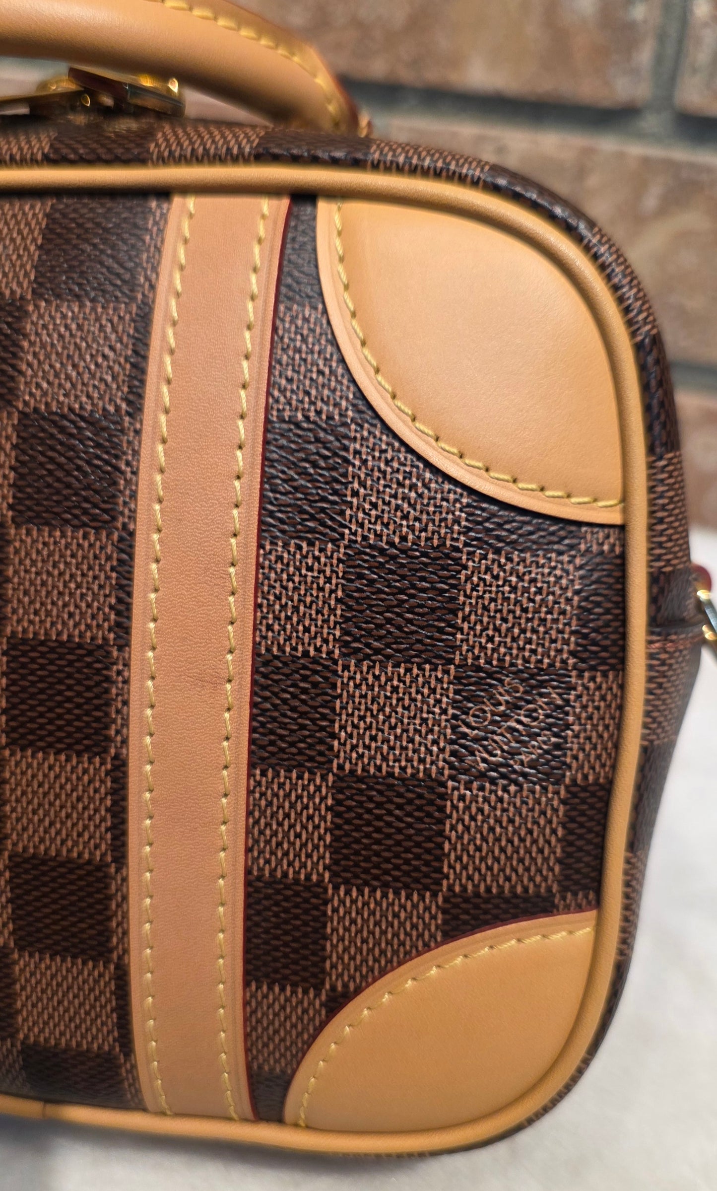 Authentic Louis Vuitton Valisette Souple BB Damier Ebene