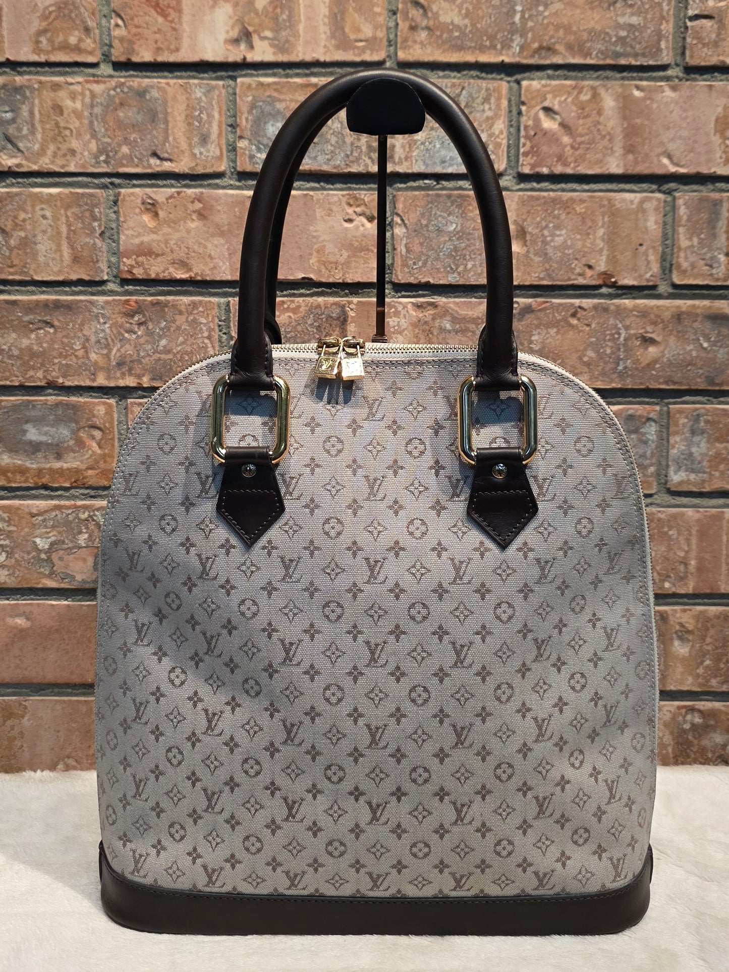 Authentic Louis Vuitton Alma Mini Lin Haut (Tall)