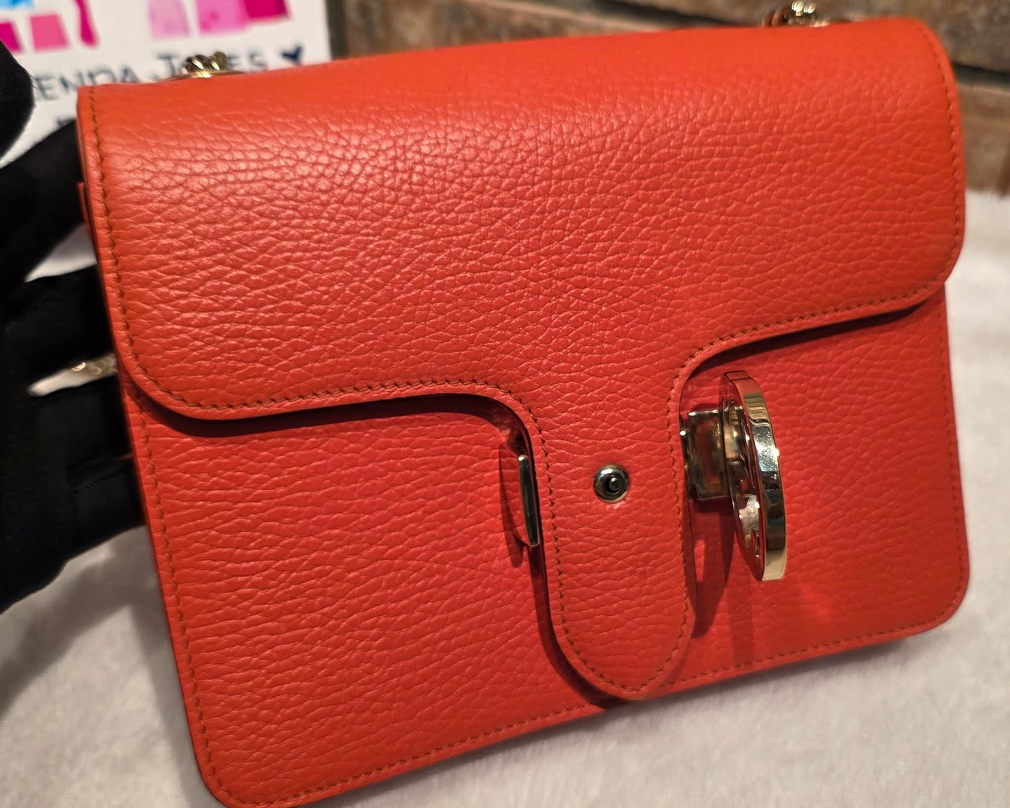 Authentic Gucci GG Interlocking Crossbody in Orange
