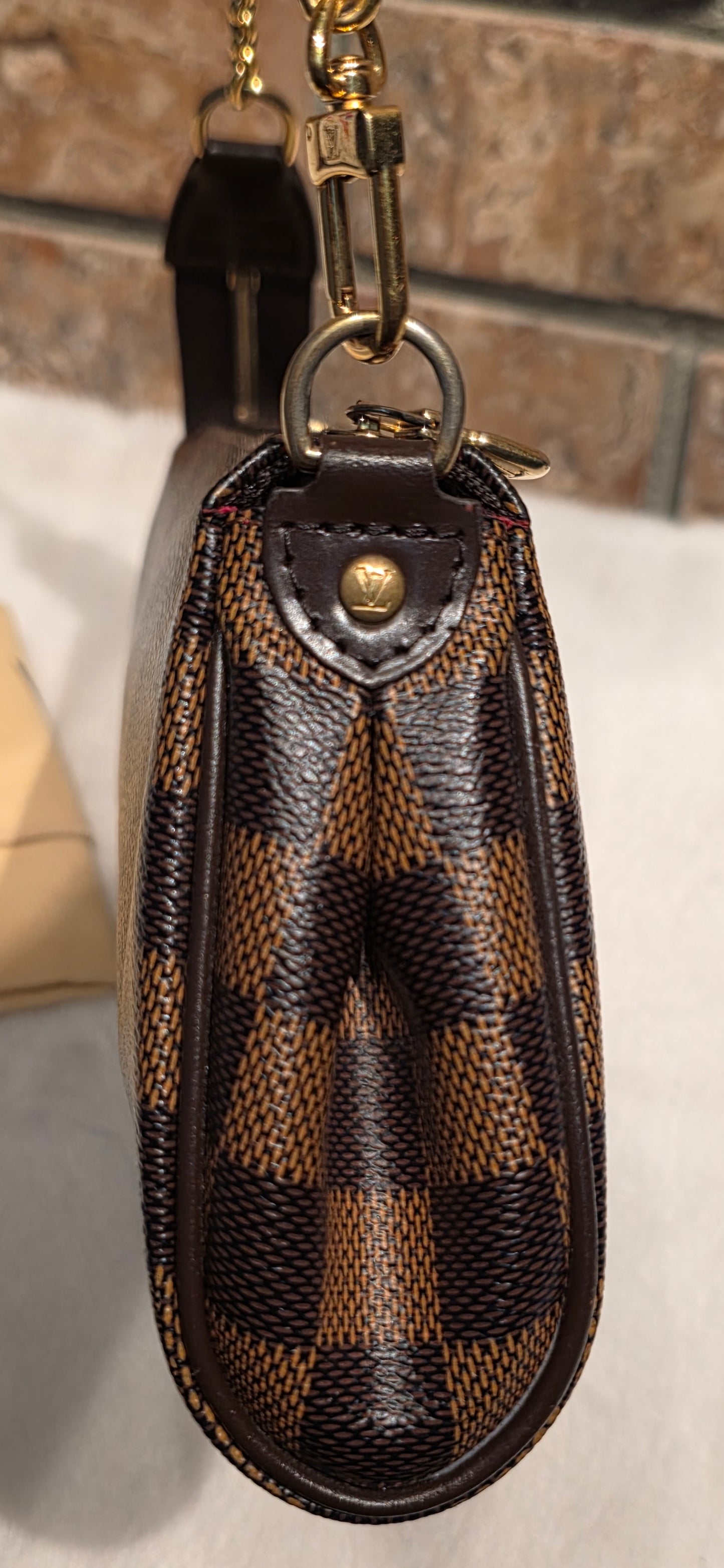 Authentic Louis Vuitton Eva Damier Ebene Crossbody