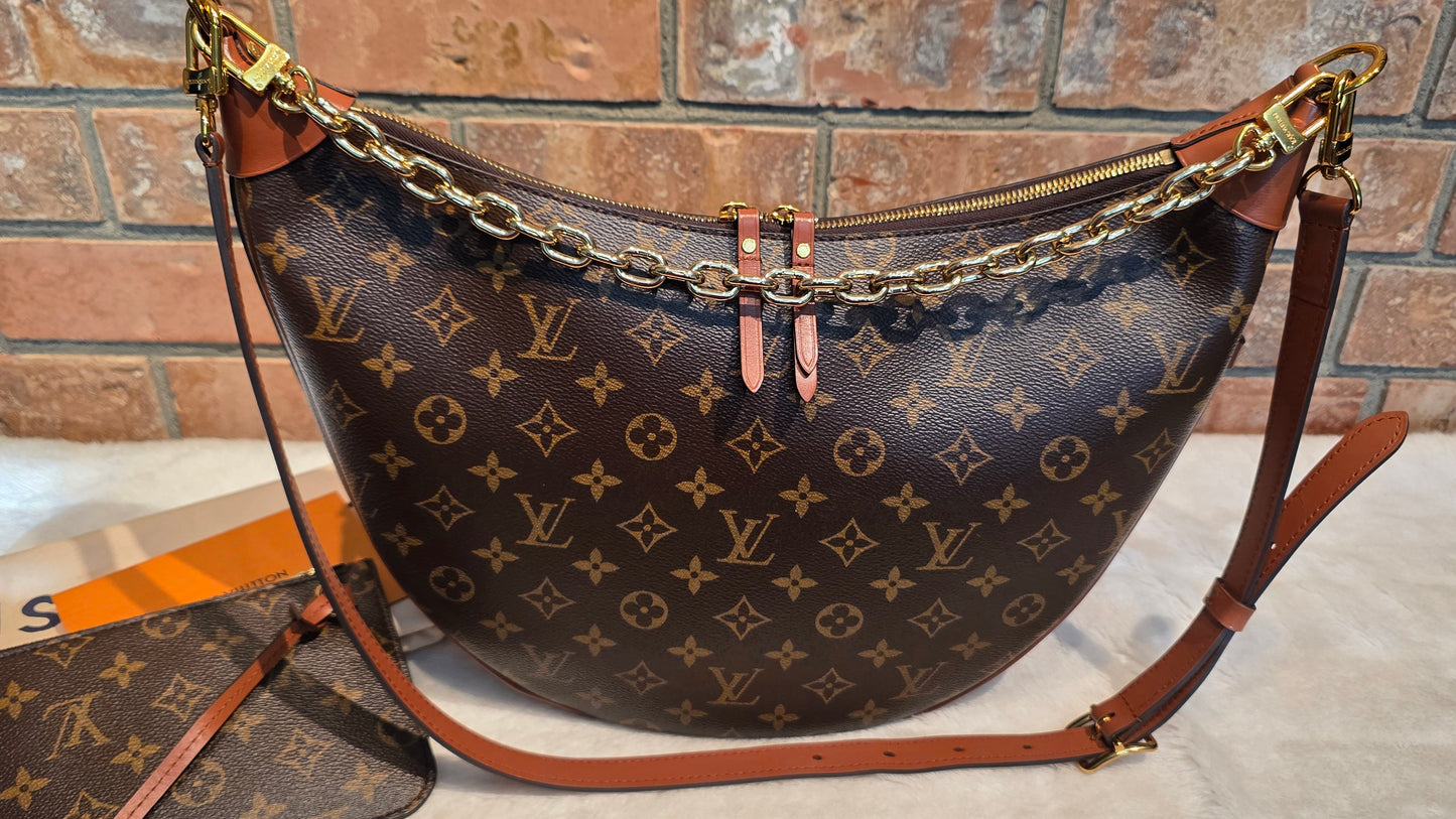 Authentic Louis Vuitton Loop Hobo with Pouch