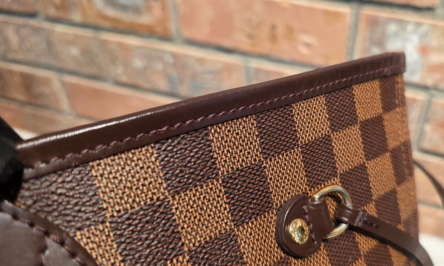 Authentic Louis Vuitton Neverfull MM Damier Ebene