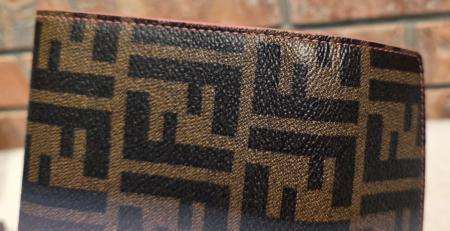 Authentic Fendi Pink OMBRE Zucca Long Wallet