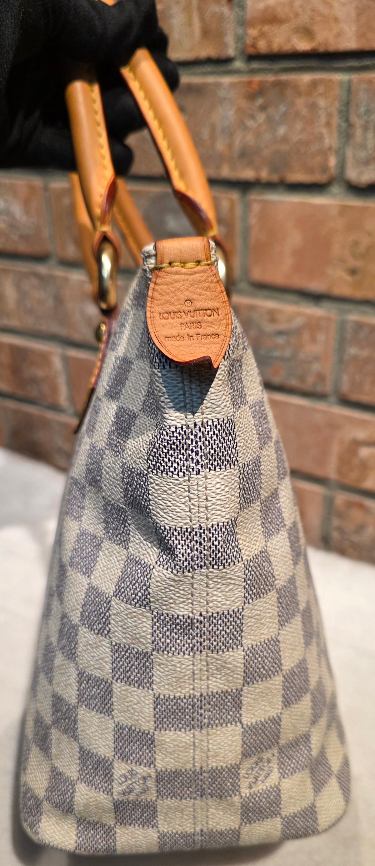 Authentic Louis Vuitton Saleya PM Damier Azur