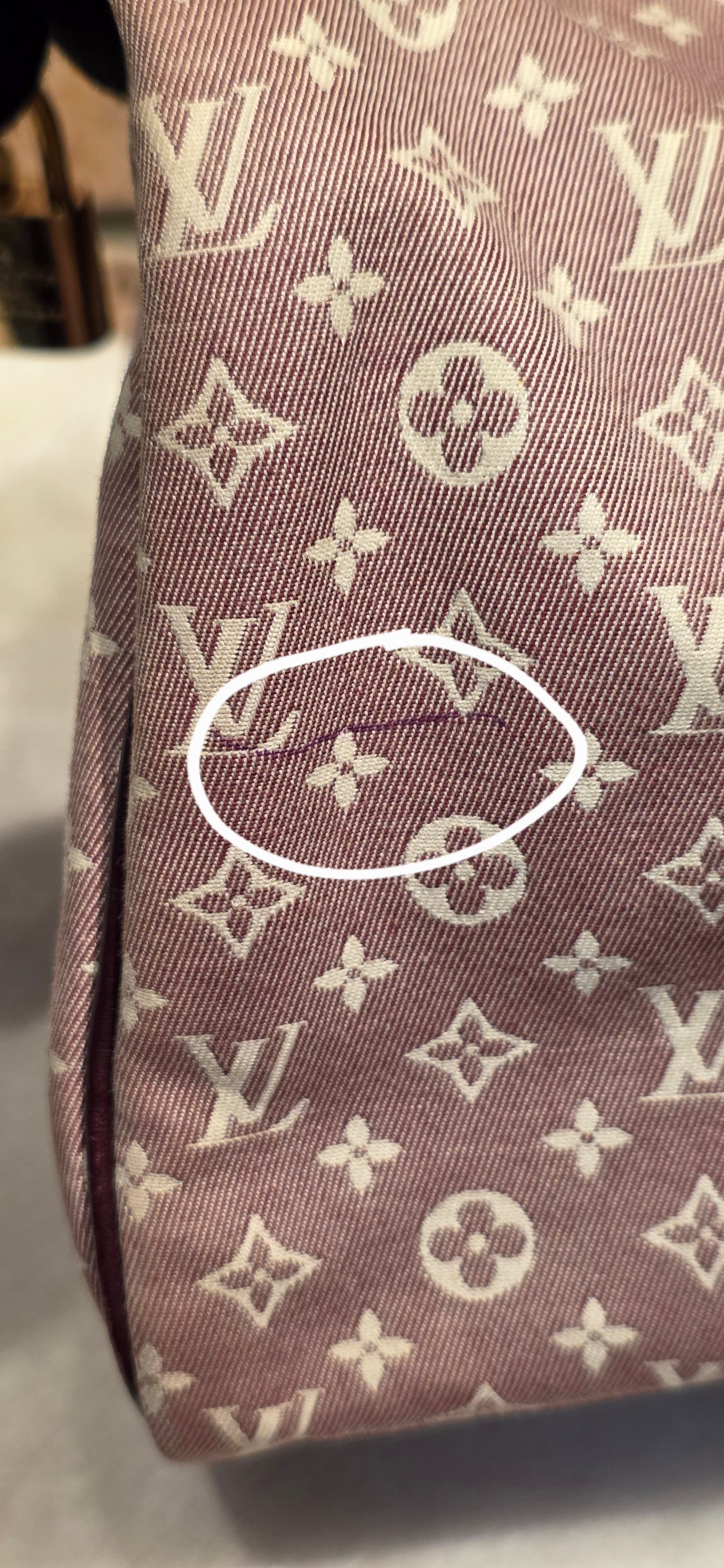 Authentic Louis Vuitton Speedy Bandouliere 30 Mini Lin (Sepia)