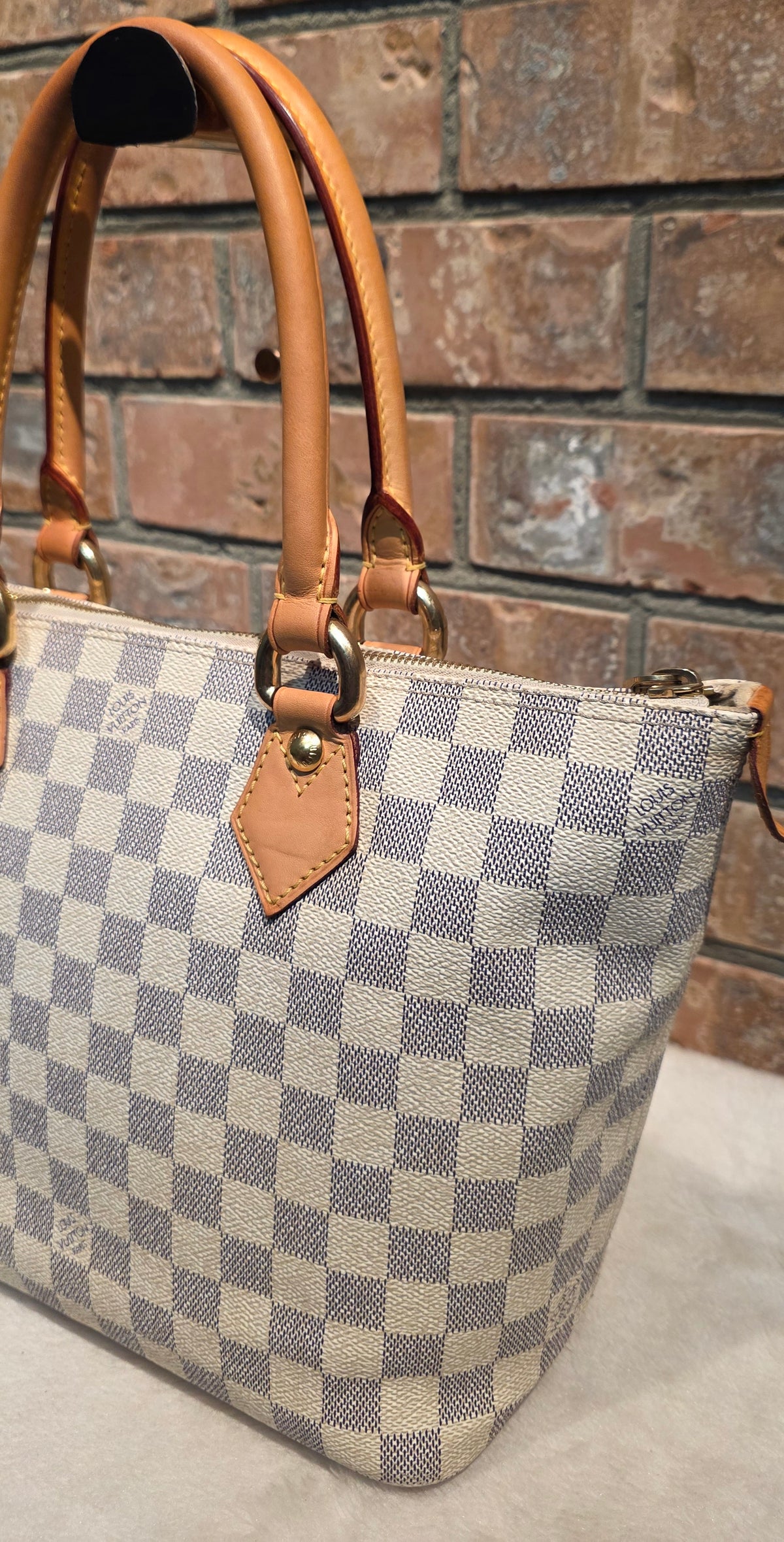 Authentic Louis Vuitton Saleya PM Damier Azur