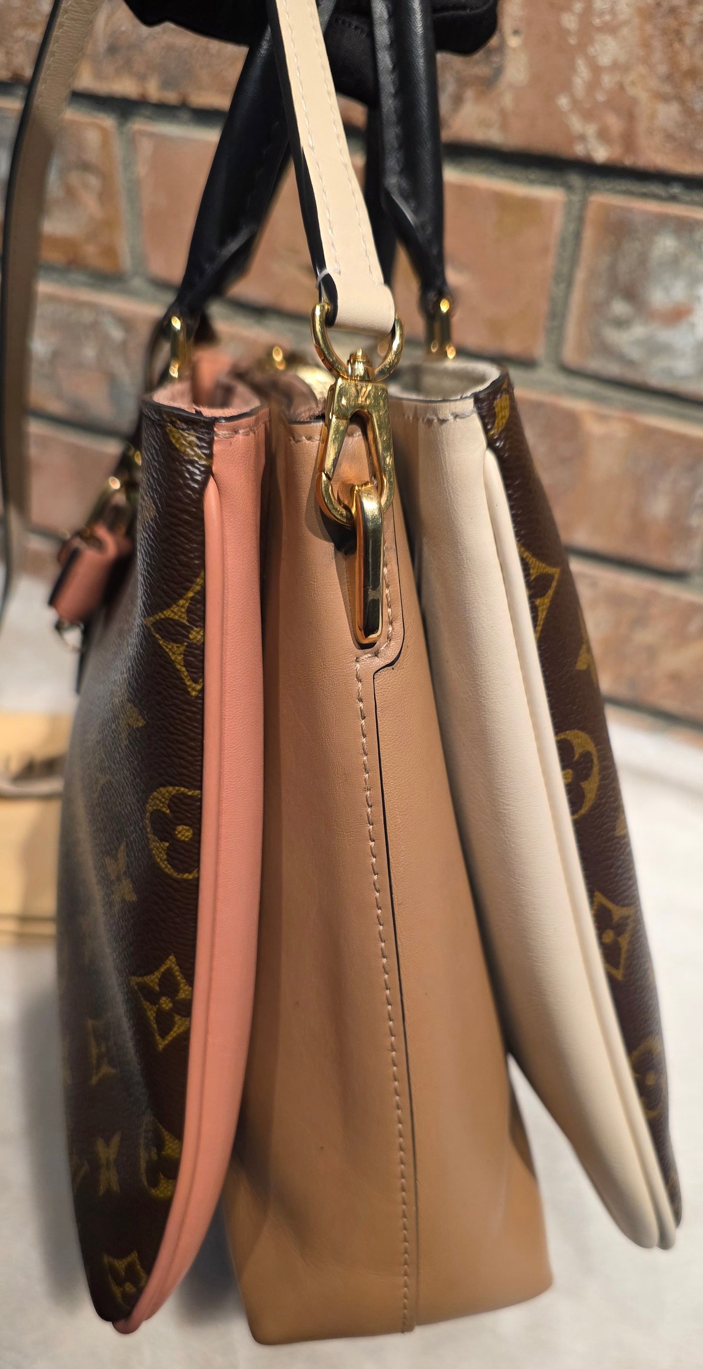 Authentic Louis Vuitton Millefeuille Sesame Peche Tote