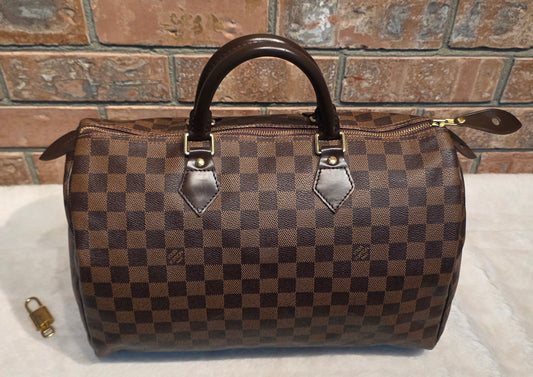 Authentic Louis Vuitton Speedy 35 Damier Ebene