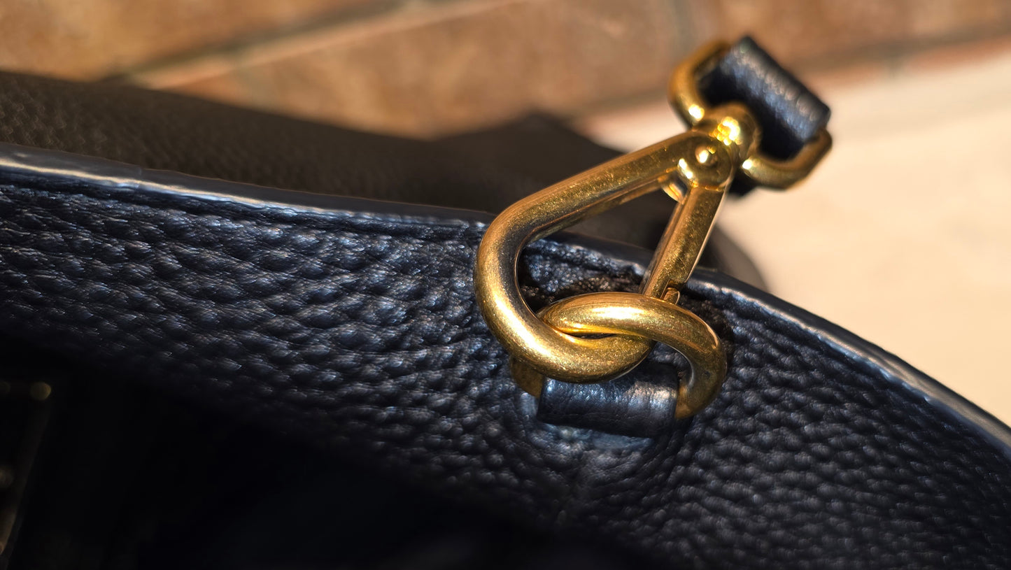 Authentic Prada Vitello Daino Leather Shopping Tote