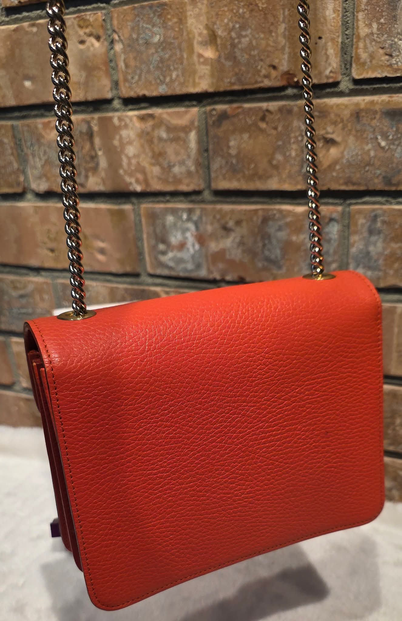 Authentic Gucci GG Interlocking Crossbody in Orange