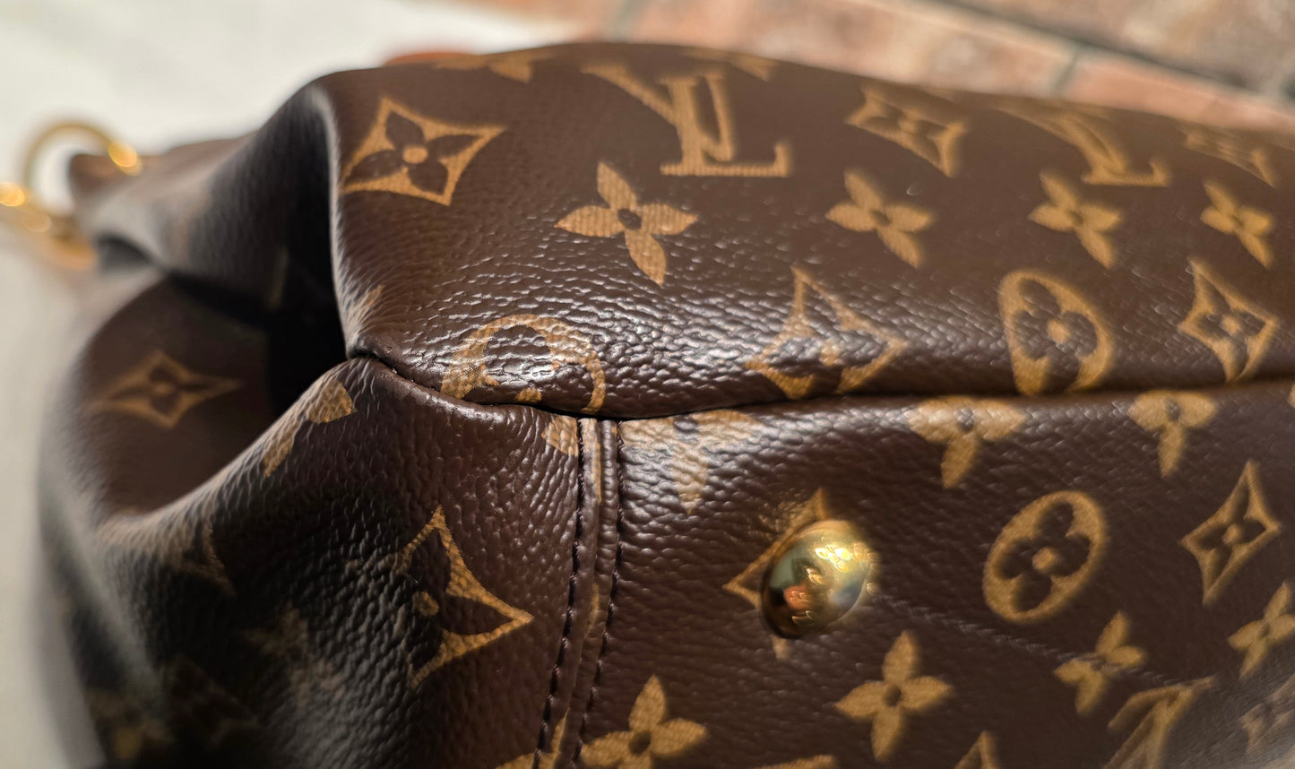 Authentic Louis Vuitton Pallas MM Red