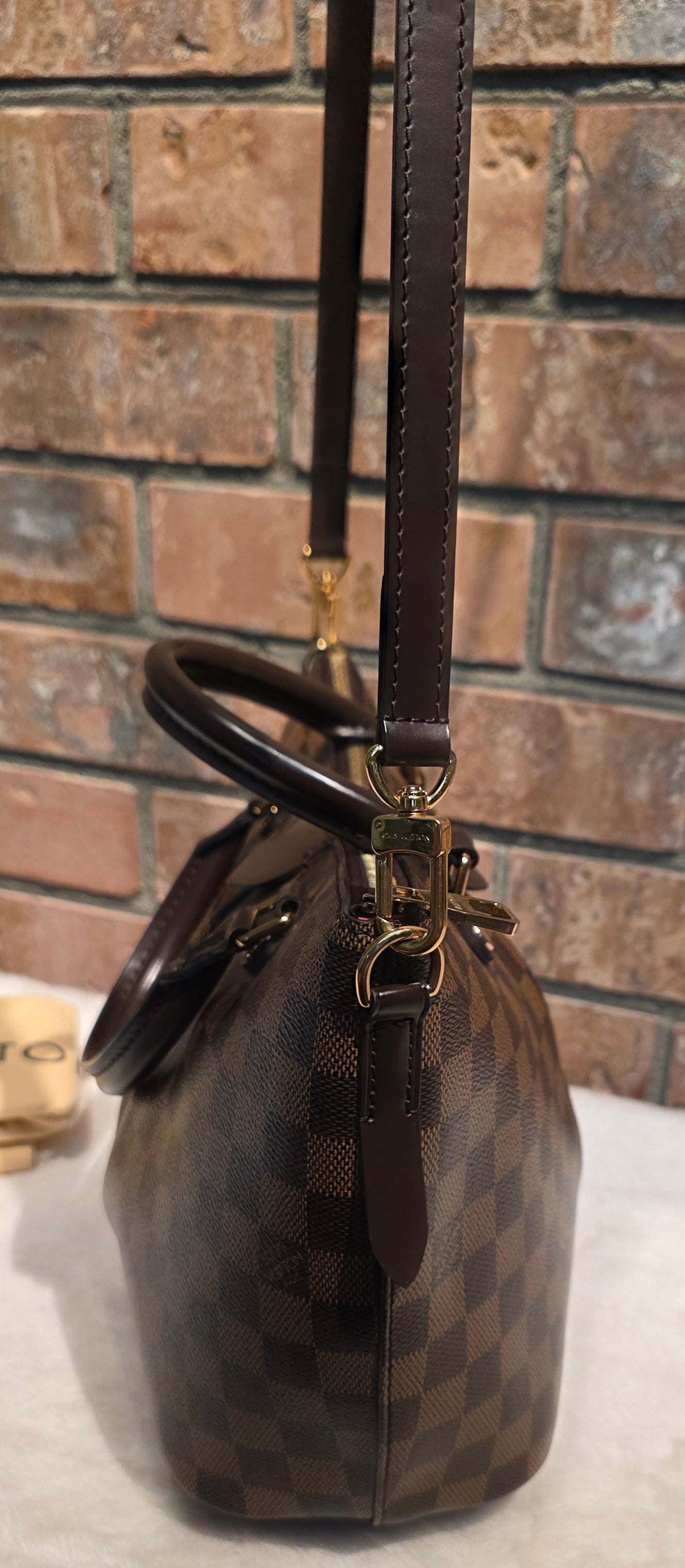 Authentic Louis Vuitton Siena PM Damier Ebene