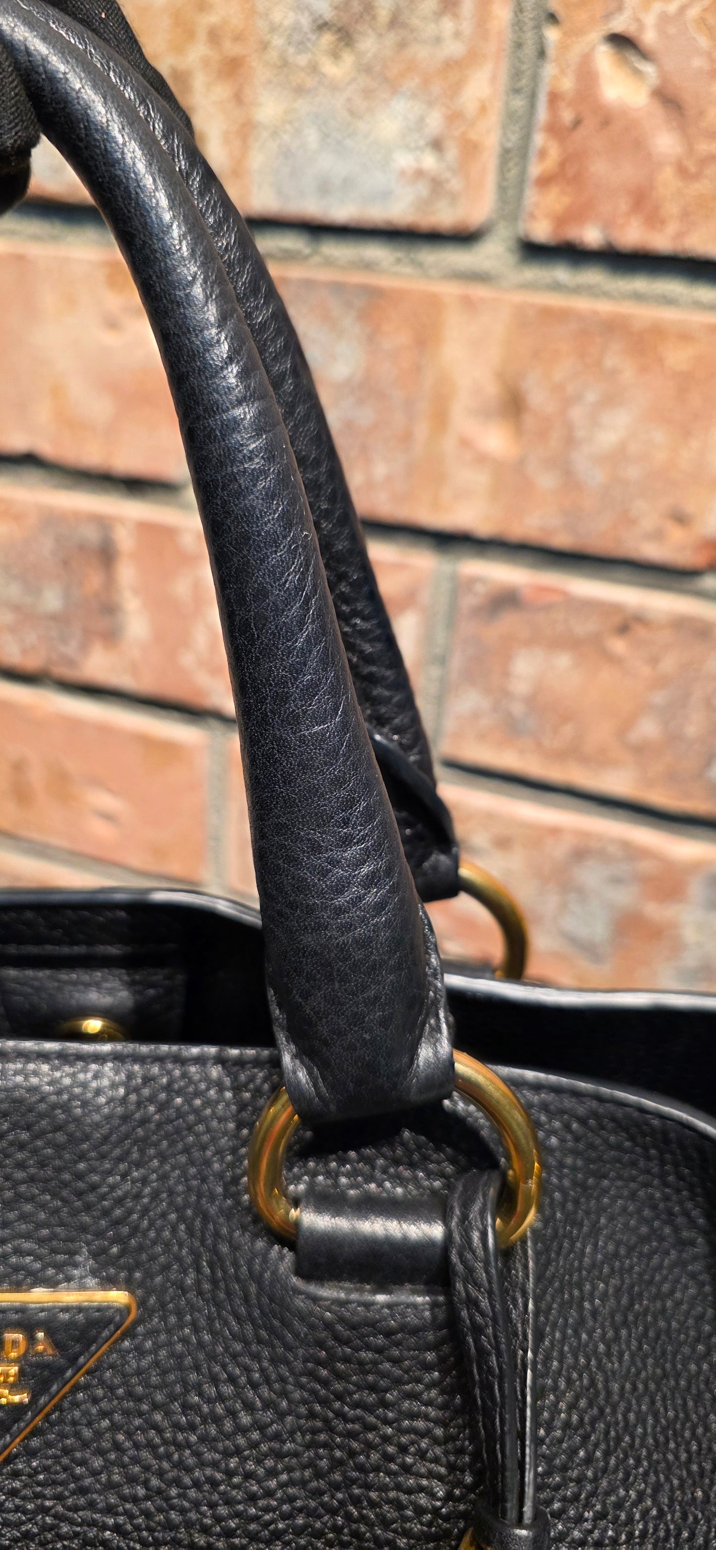 Authentic Prada Vitello Daino Leather Shopping Tote