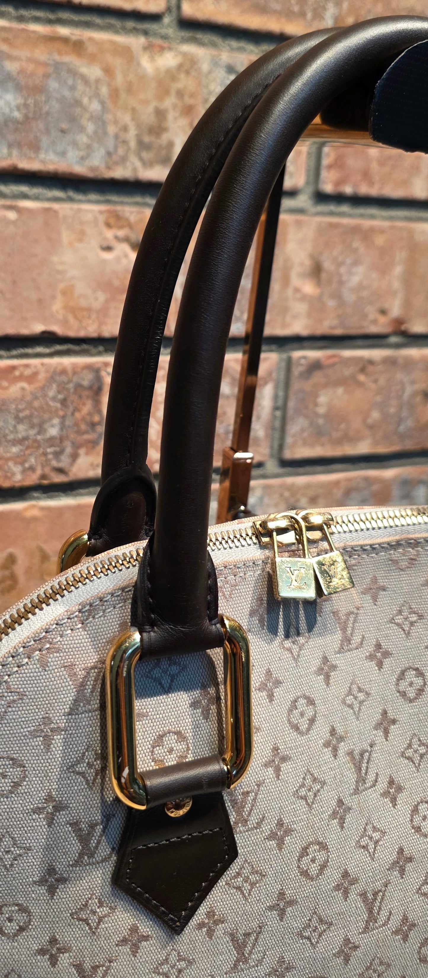 Authentic Louis Vuitton Alma Mini Lin Haut (Tall)