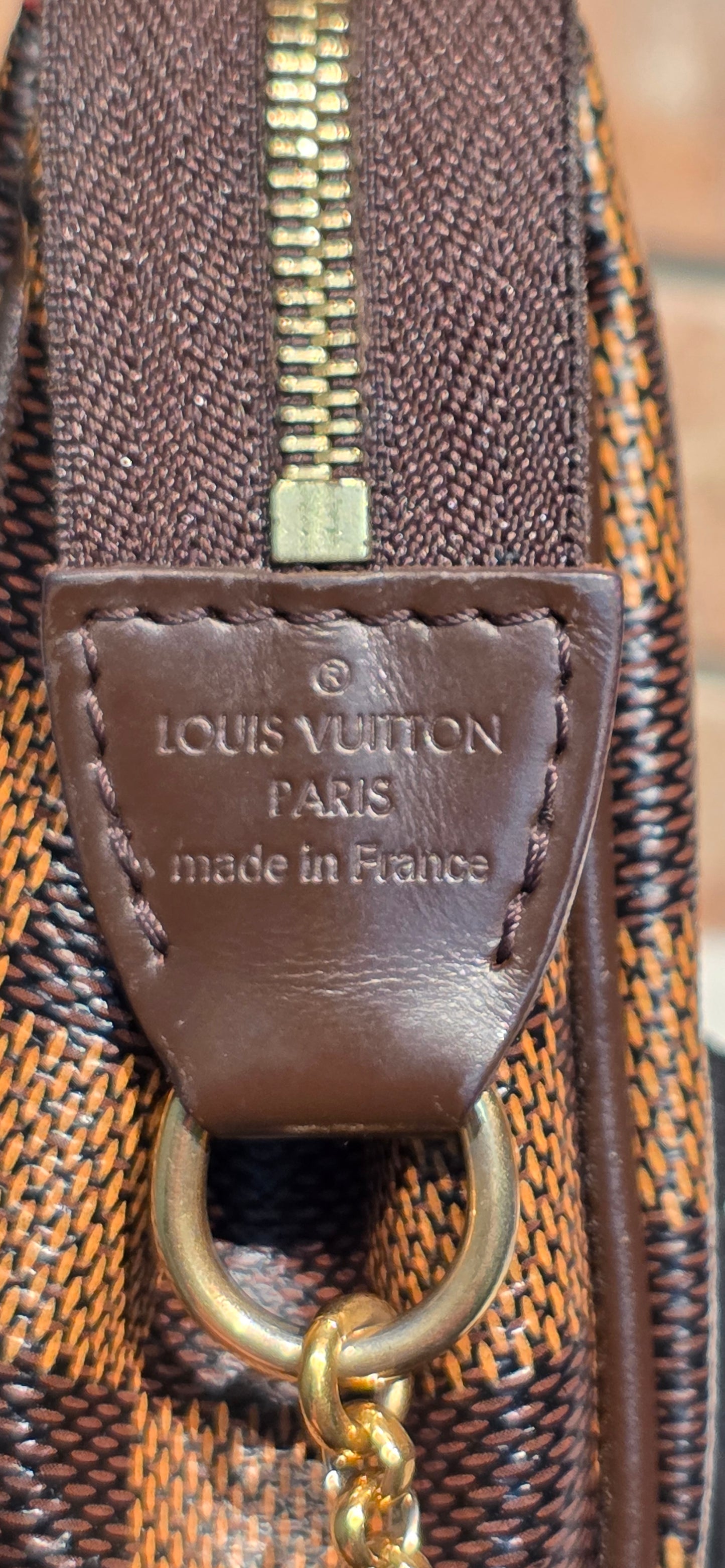 Authentic Louis Vuitton Eva Damier Ebene Crossbody