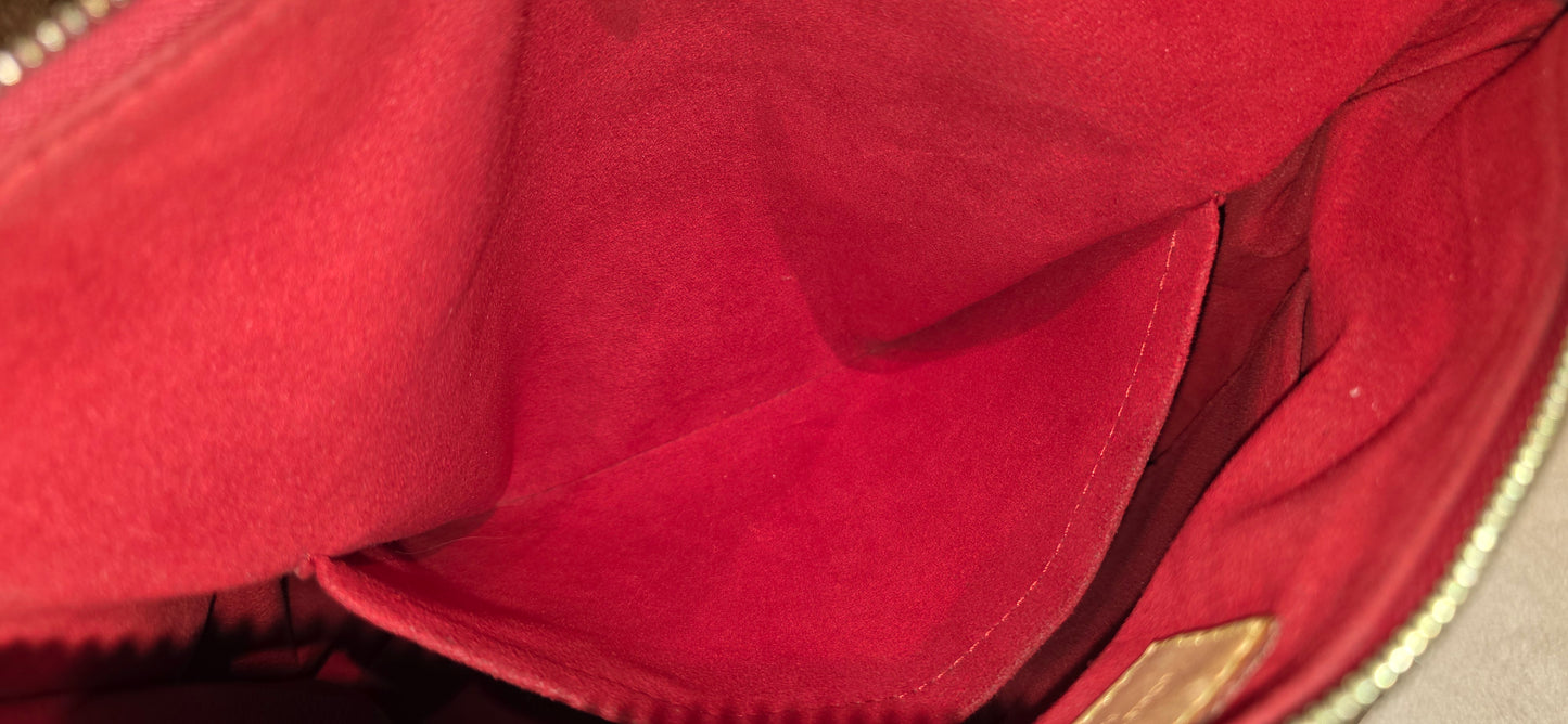 Authentic Louis Vuitton Pallas MM Red