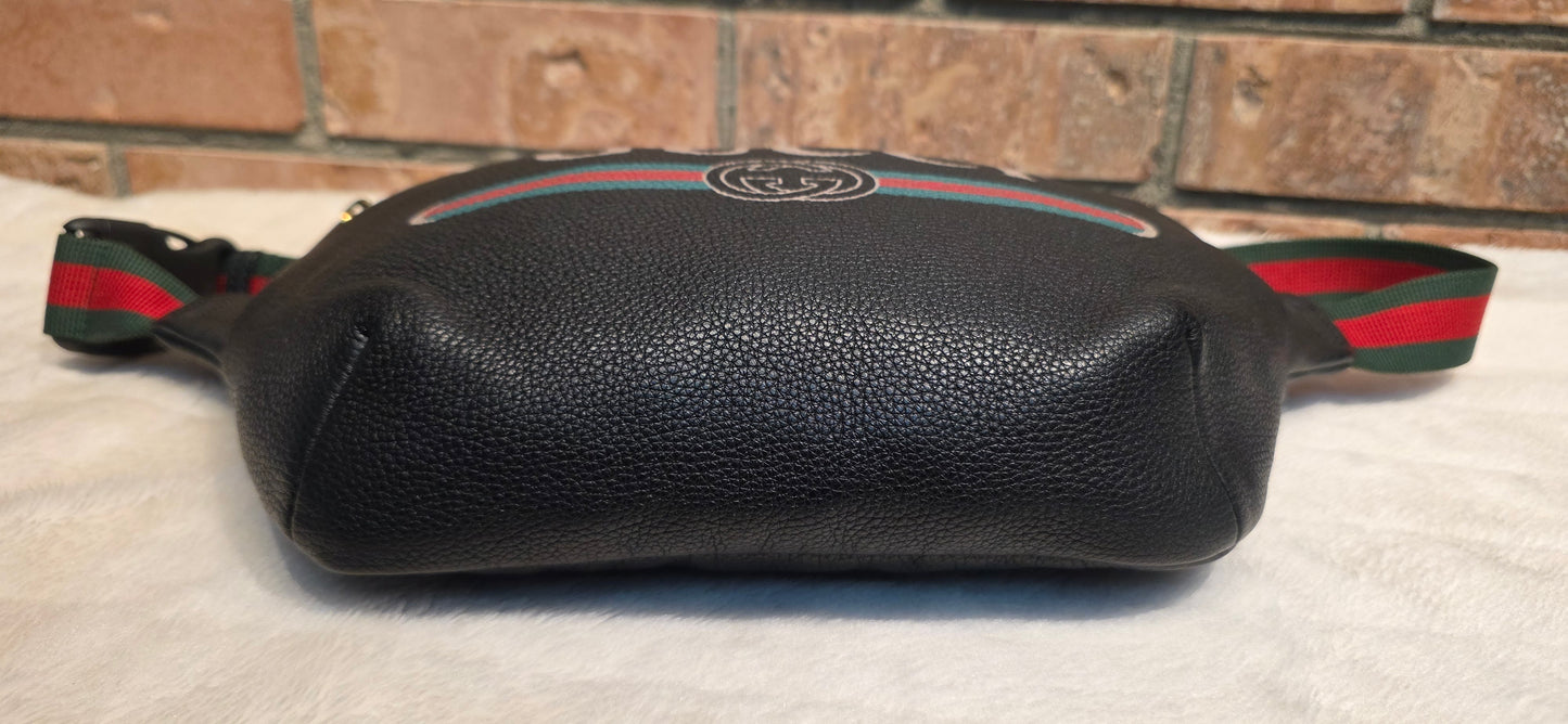 Authentic Gucci Logo Print Belt Bag - Large
