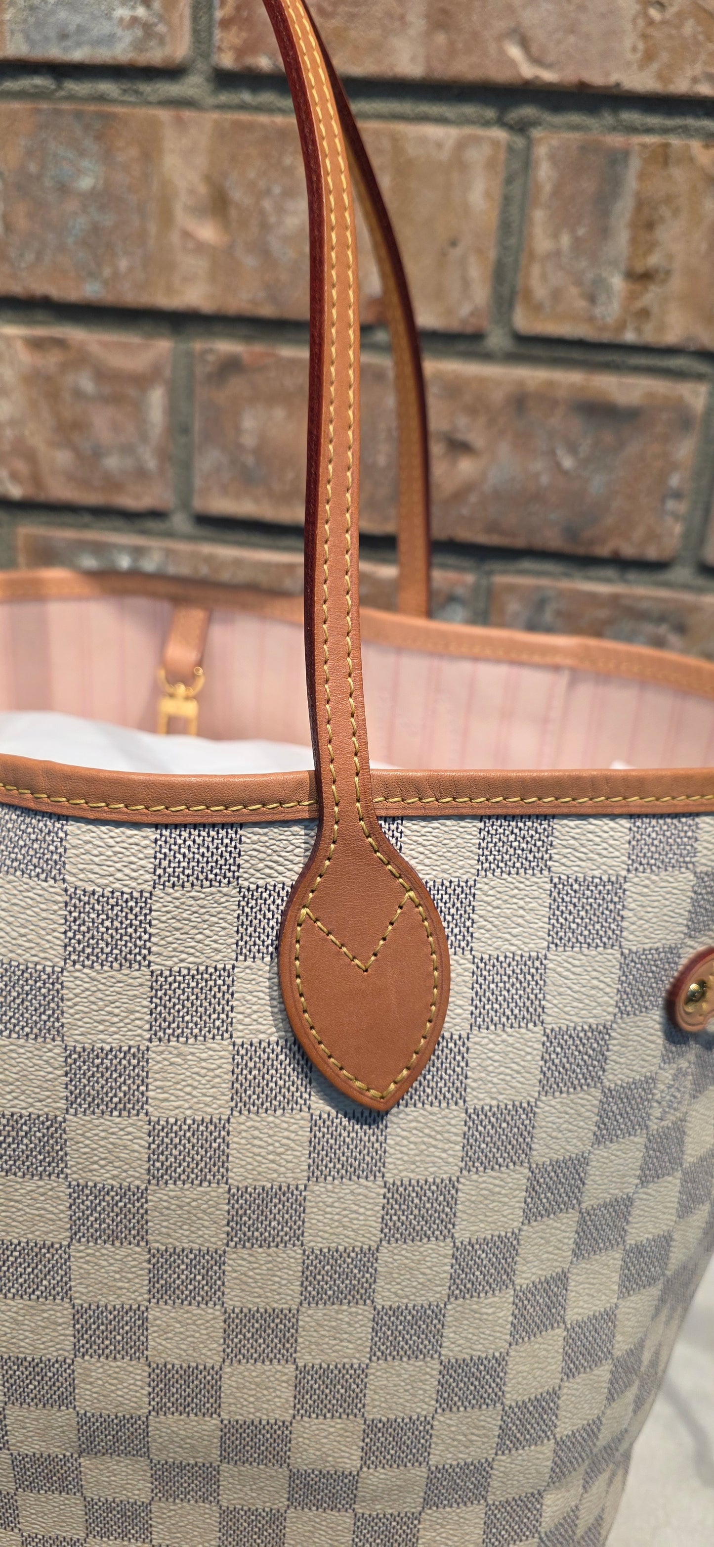 Authentic Louis Vuitton Neverfull MM Damier Azur (Bag Only)