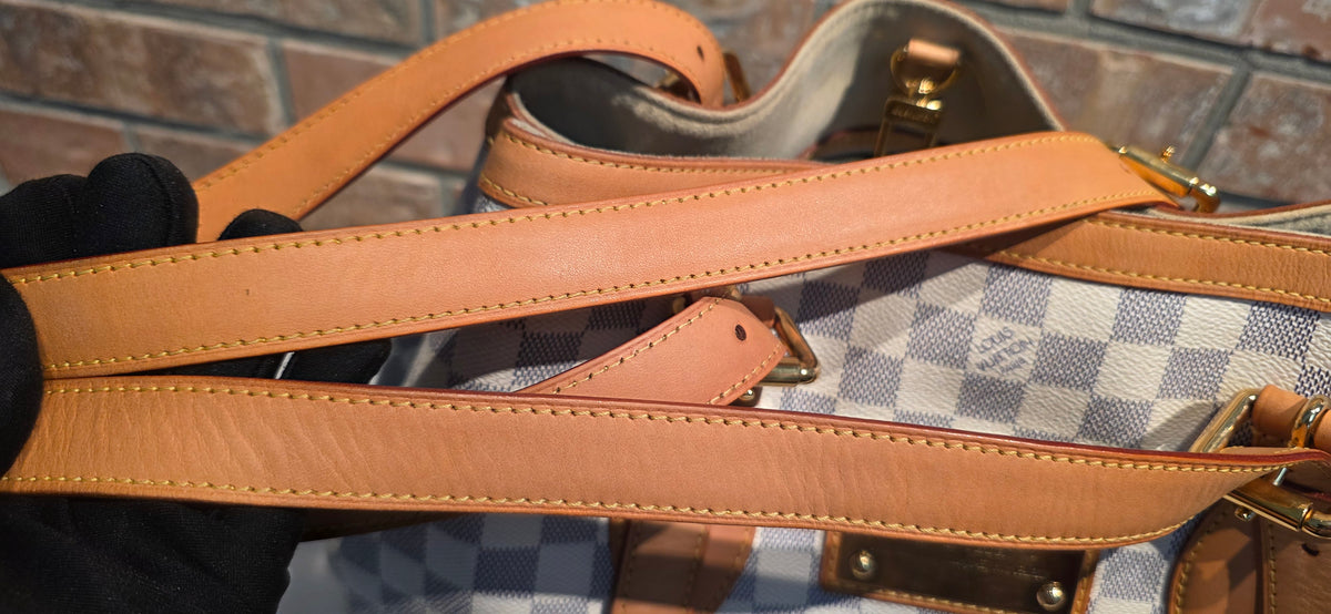 Authentic Louis Vuitton Hampstead MM Damier Azur