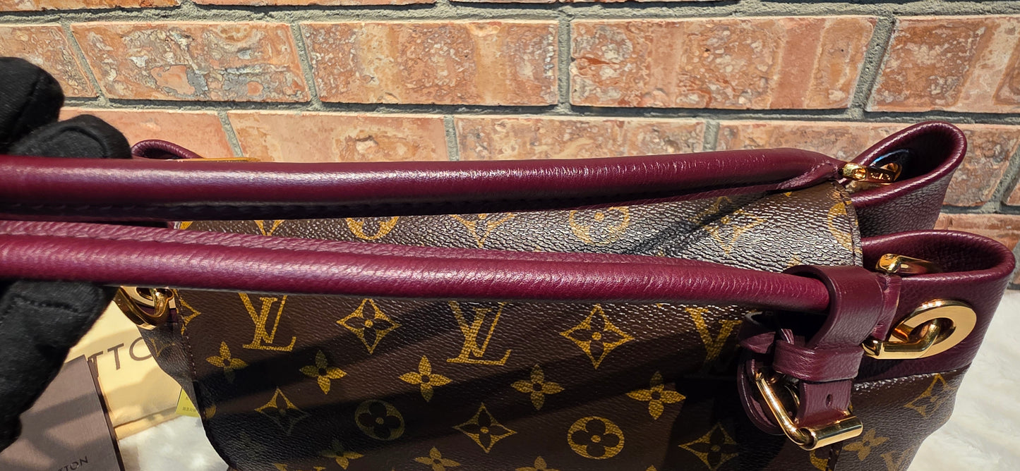 Authentic Louis Vuitton Olympe Monogram Bordeaux