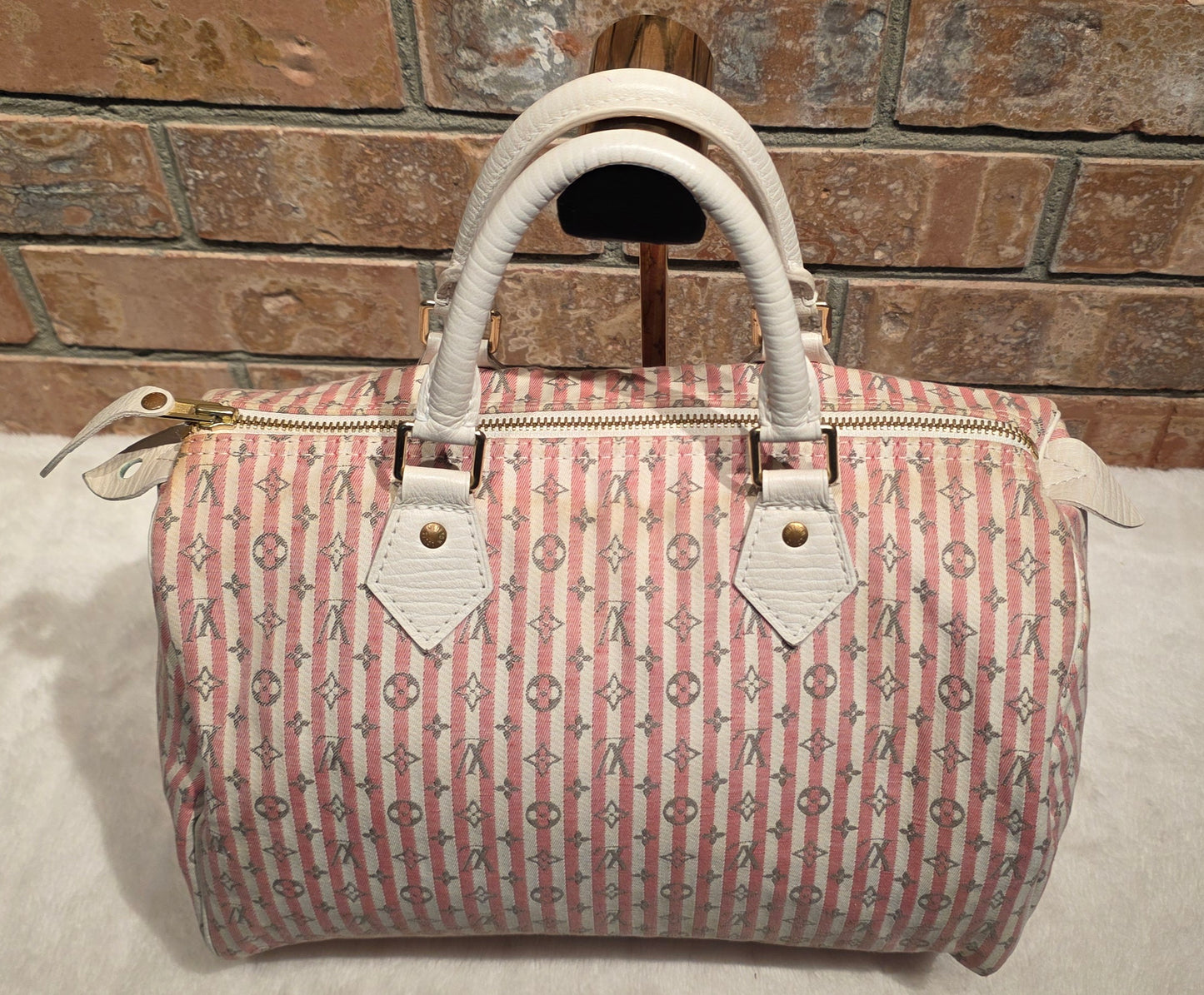 Authentic Louis Vuitton Speedy 30 Mini Lin Croisette