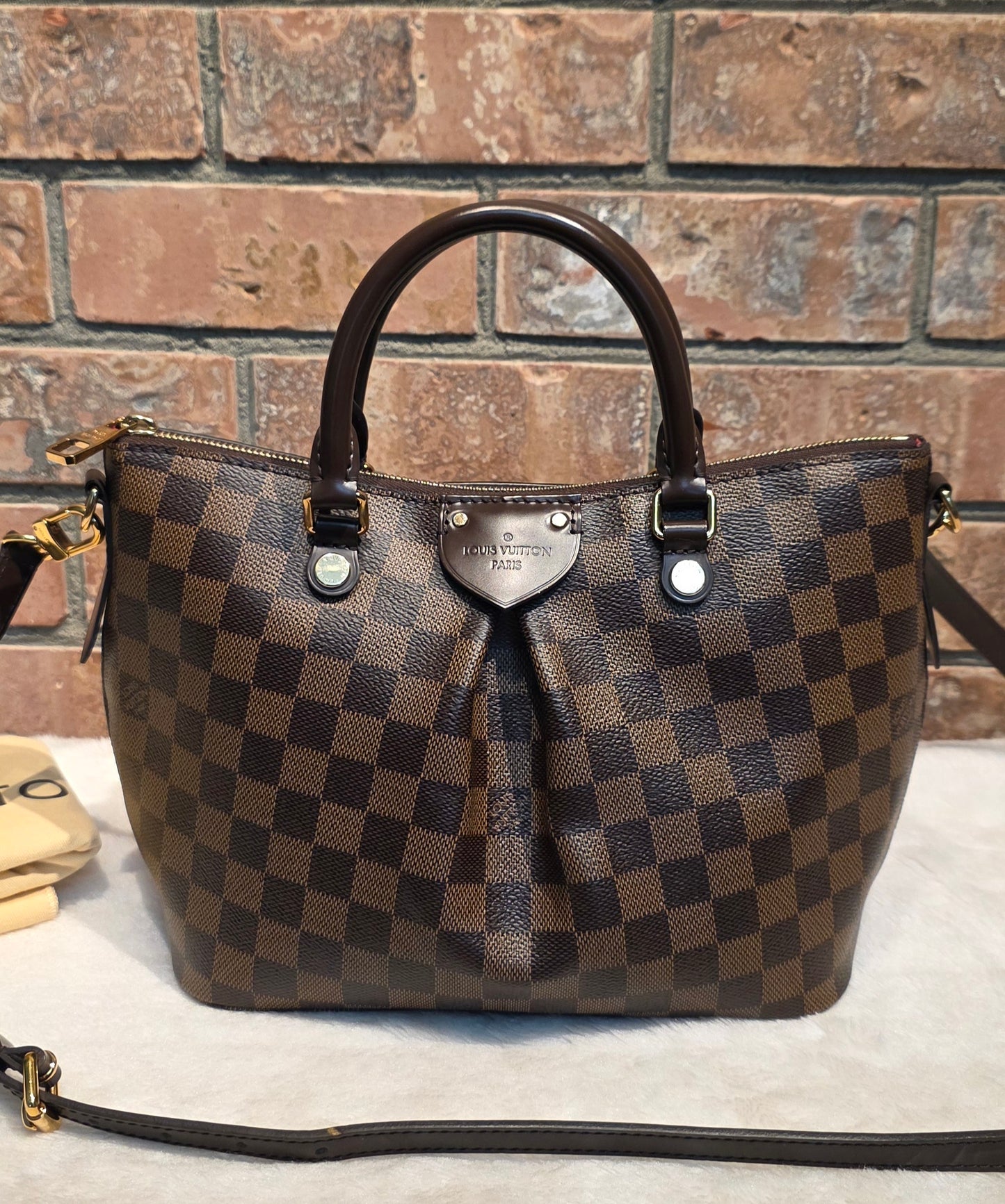 Authentic Louis Vuitton Siena PM Damier Ebene