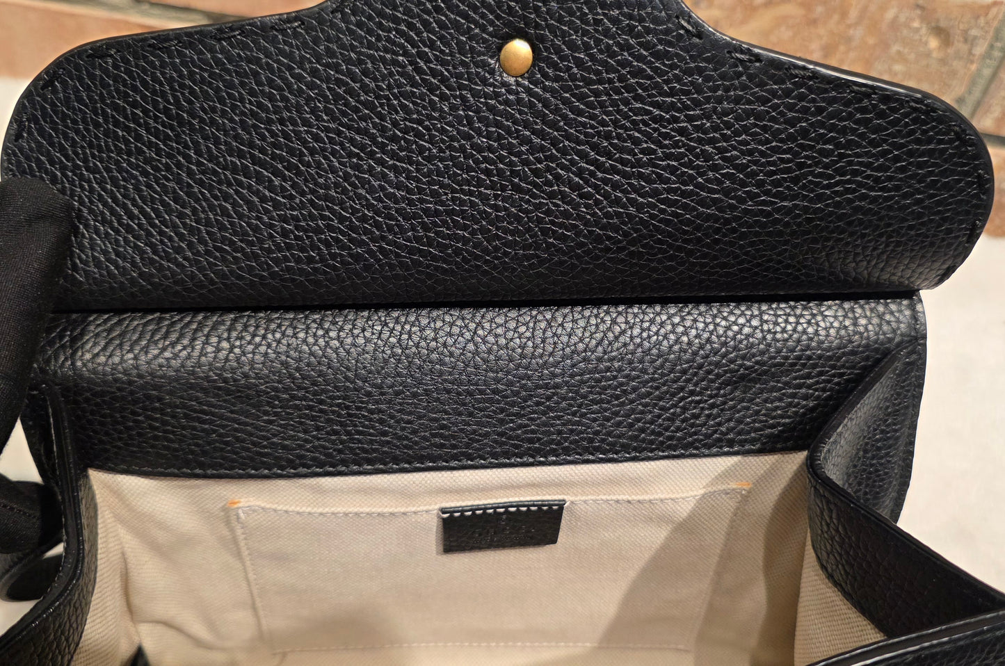 Authentic GG Marmont Top Handle Mini Black