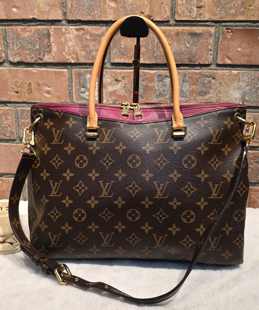 Authentic Louis Vuitton Pallas MM Aurore
