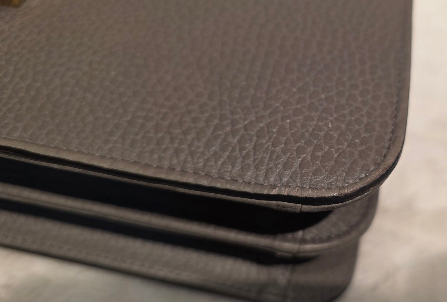 Authentic Gucci Interlocking GG Shoulder Bag in Gray