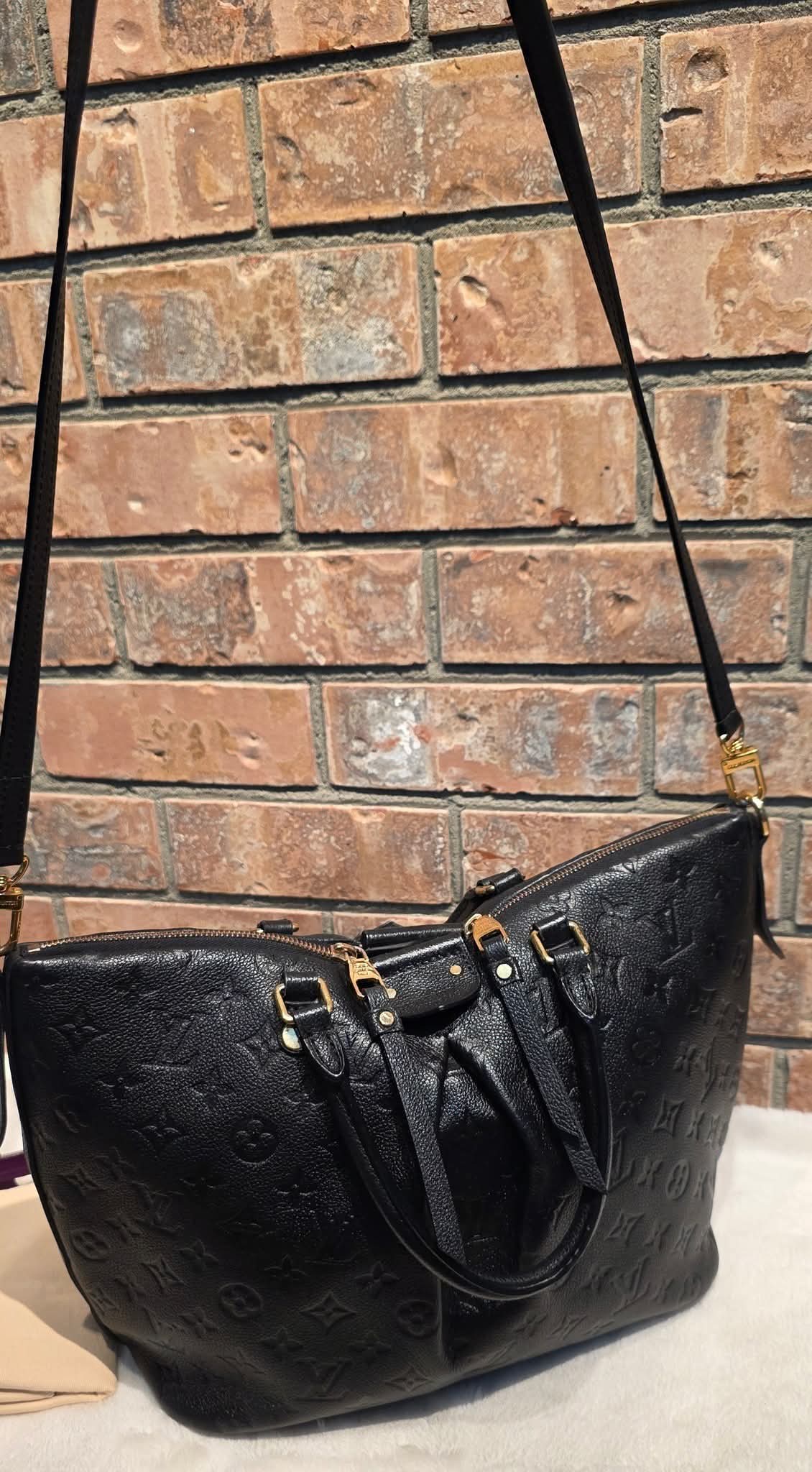 Authentic Louis Vuitton Mazarine MM Empreinte Noir