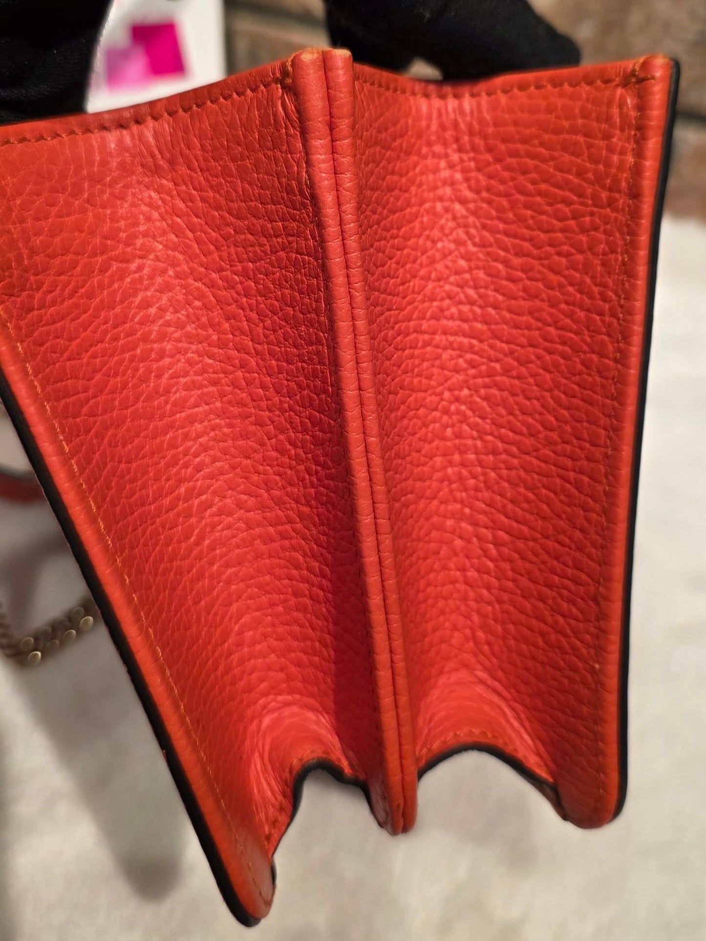 Authentic Gucci GG Interlocking Crossbody in Orange