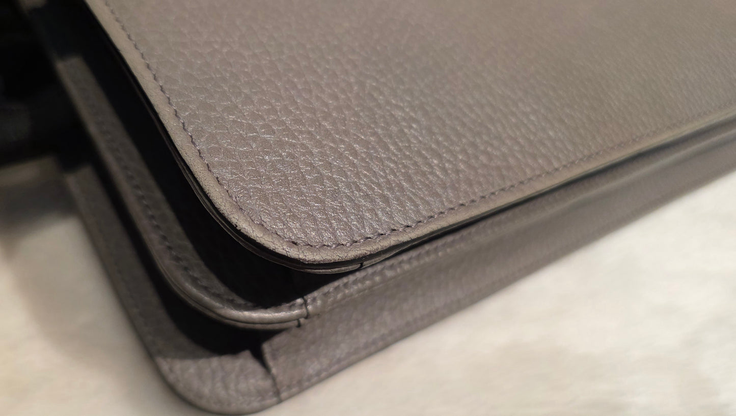 Authentic Gucci Interlocking GG Shoulder Bag in Gray