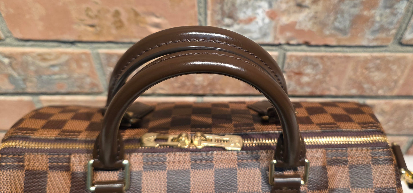 Authentic Louis Vuitton Speedy Bandouliere 30 Damier Ebene