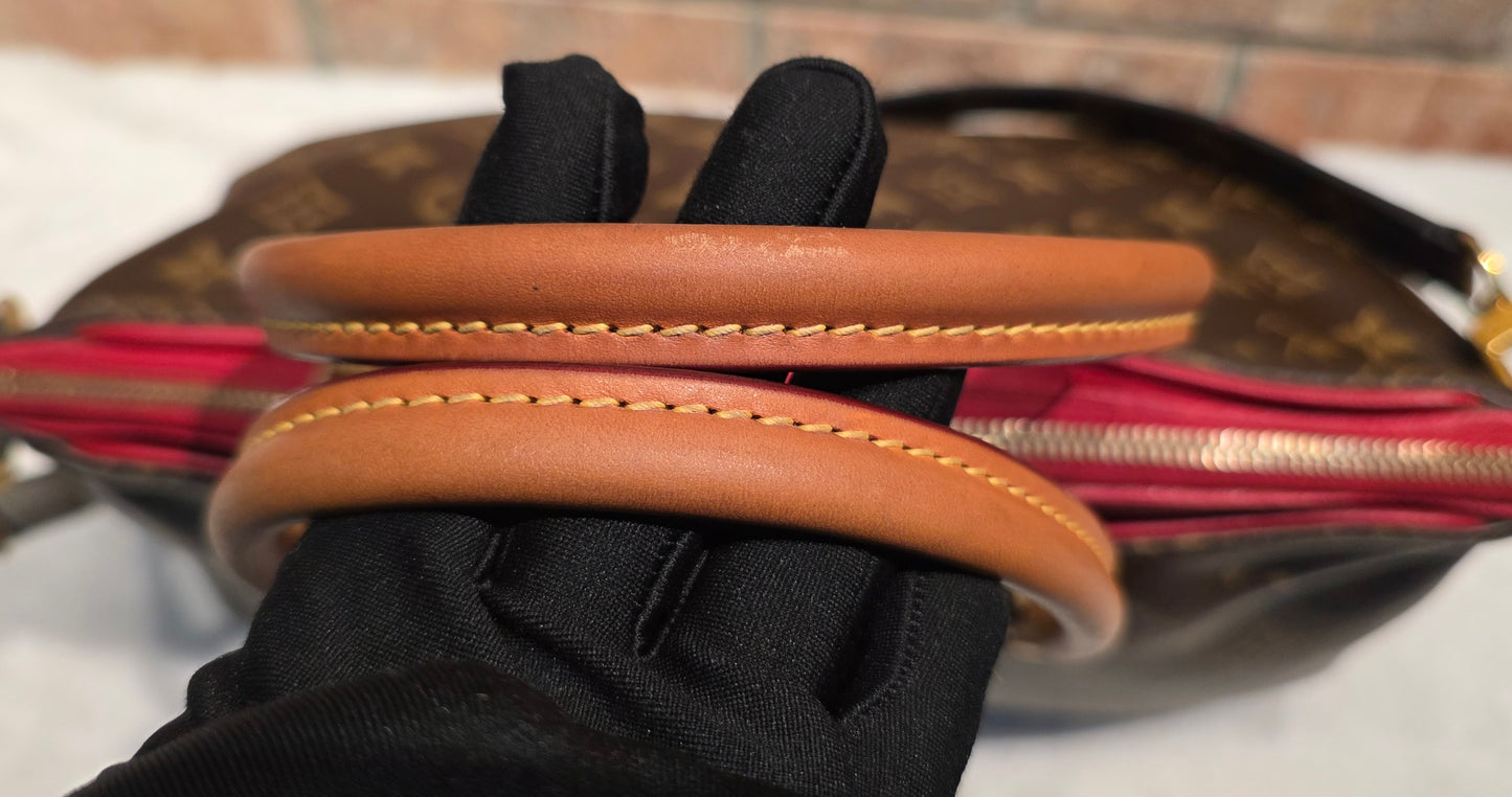 Authentic Louis Vuitton Pallas MM Red