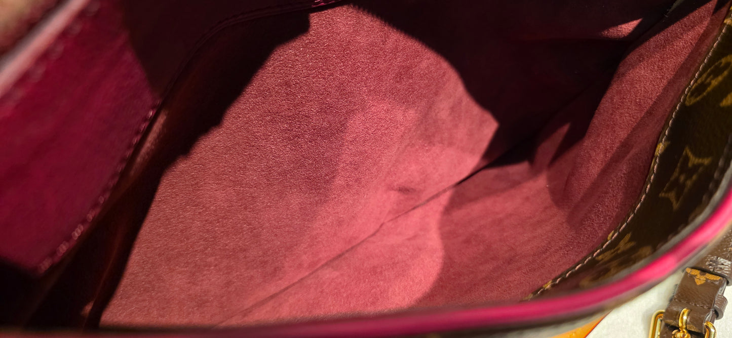 Authentic Louis Vuitton Pallas MM Aurore