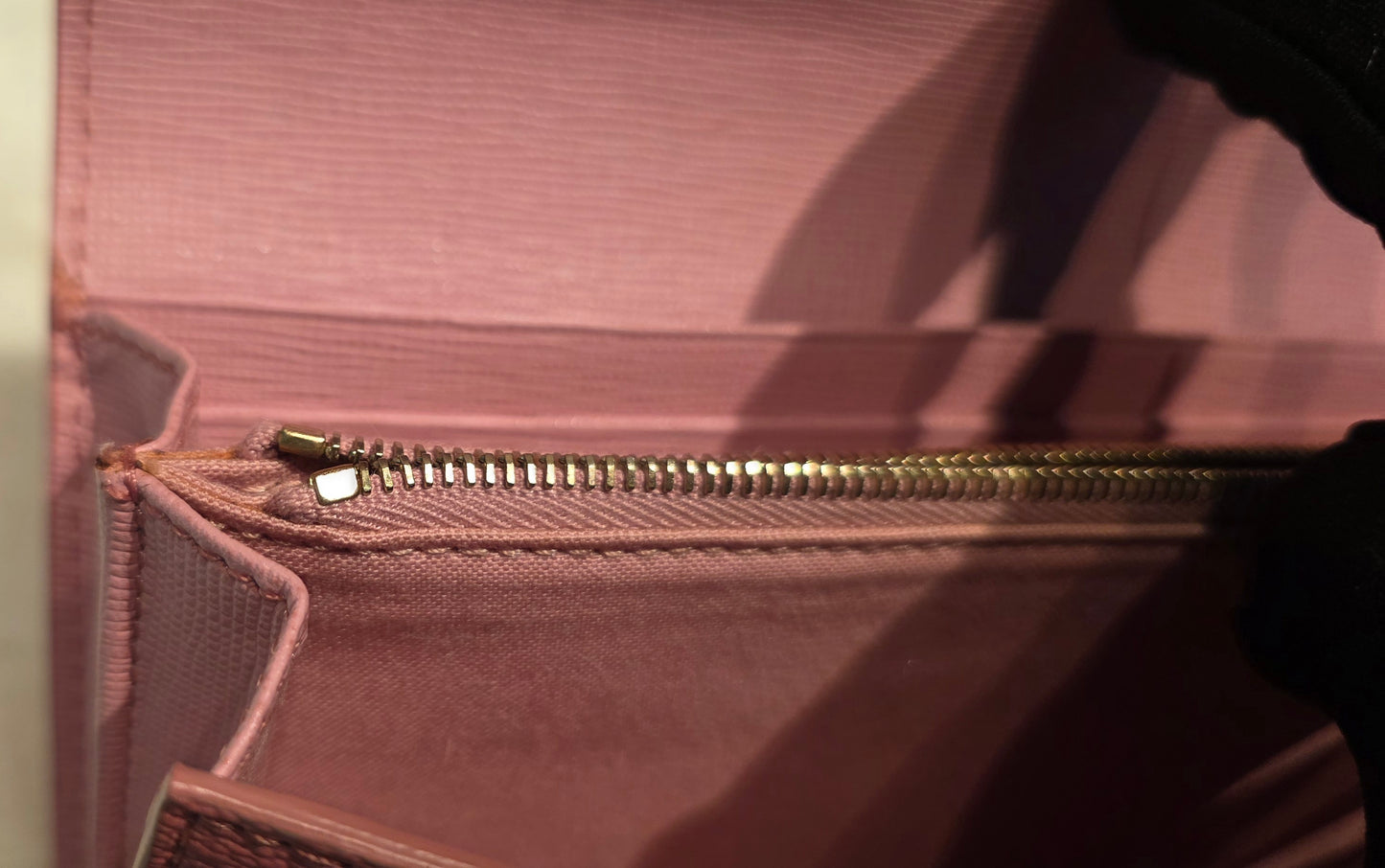 Authentic Fendi Pink OMBRE Zucca Long Wallet