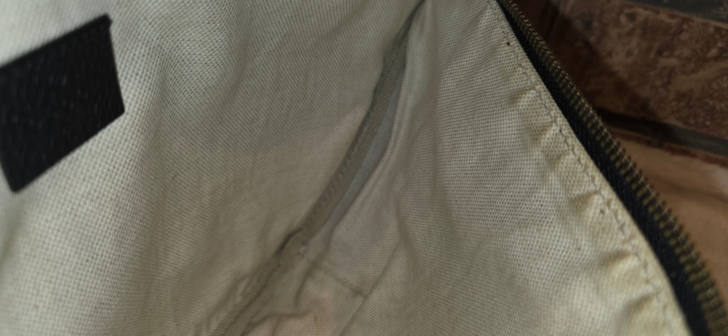 Authentic Gucci Logo Print Belt Bag - Large