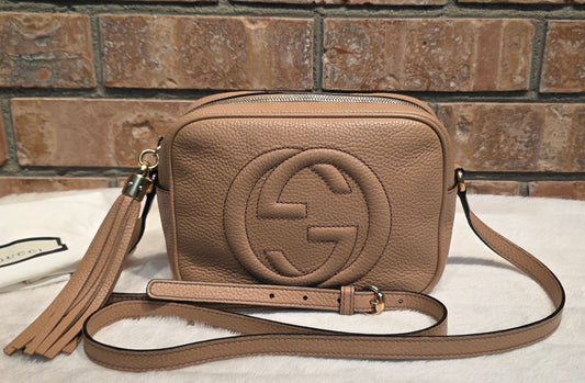 Authentic Gucci Soho Disco - Tan