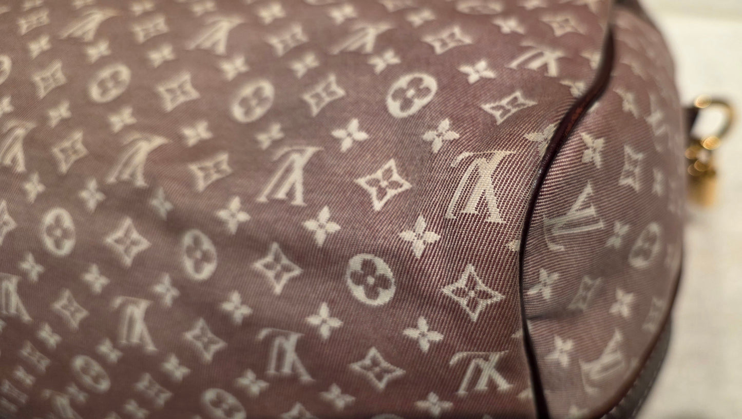 Authentic Louis Vuitton Speedy Bandouliere 30 Mini Lin (Sepia)