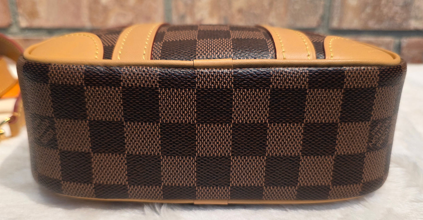 Authentic Louis Vuitton Valisette Souple BB Damier Ebene