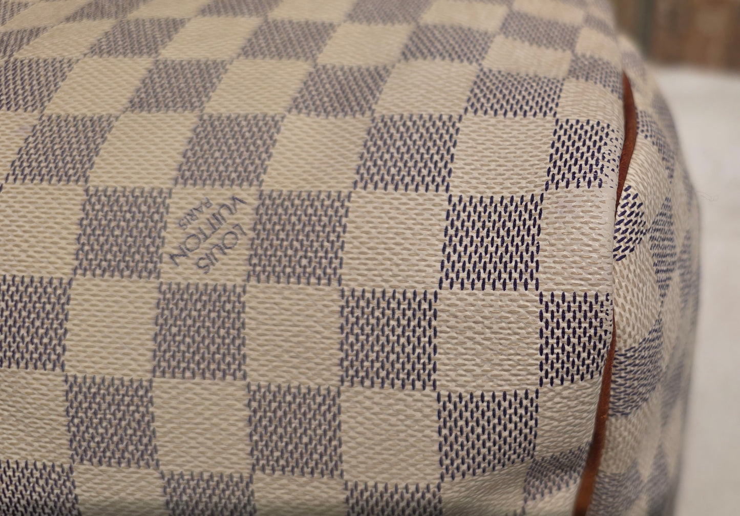 Authentic Louis Vuitton Speedy 30 Damier Azur