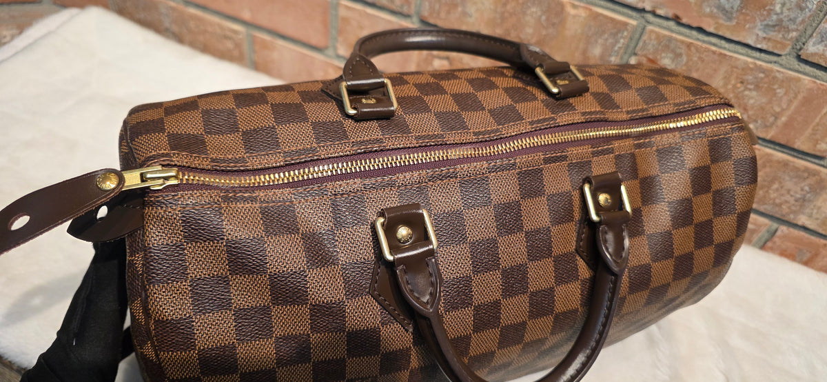 Authentic Louis Vuitton Speedy 35 Damier Ebene