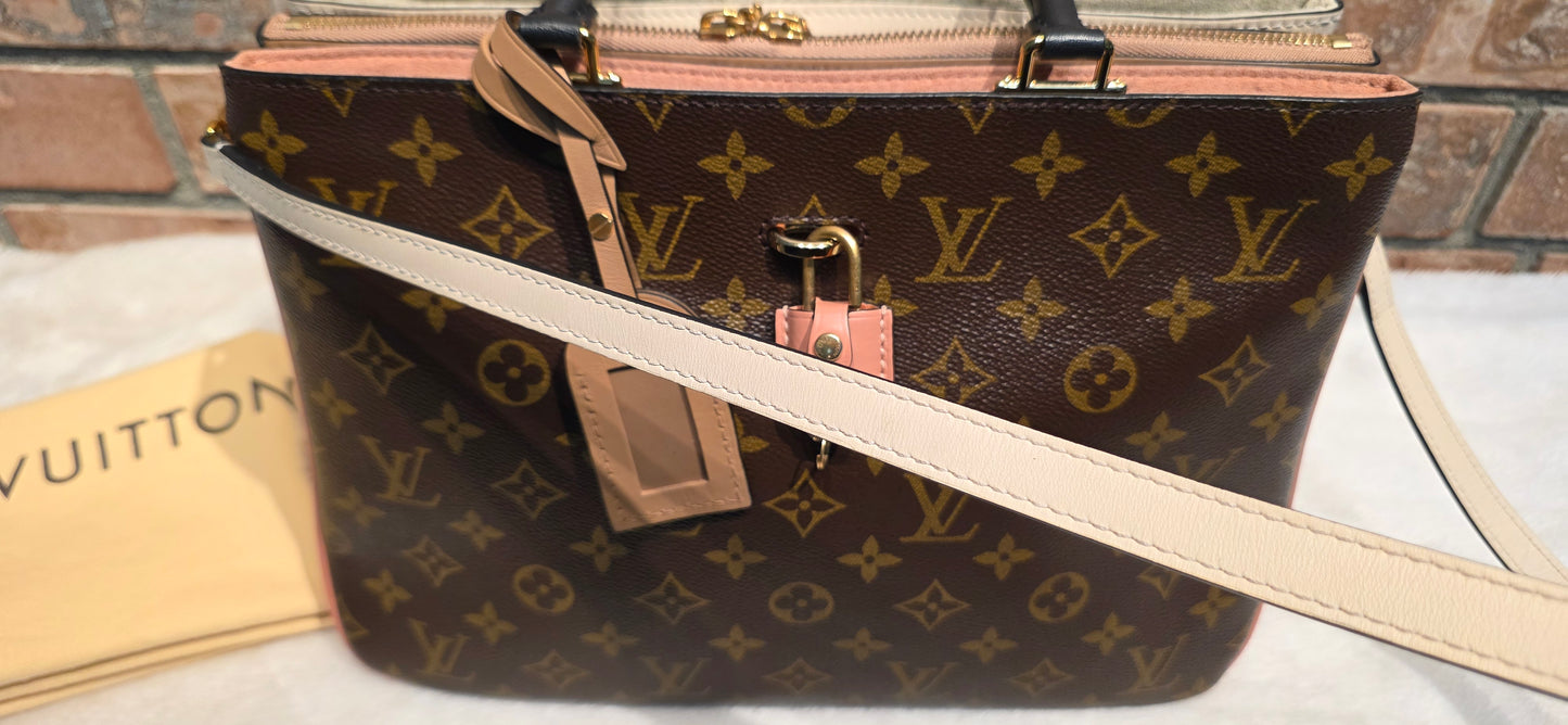 Authentic Louis Vuitton Millefeuille Sesame Peche Tote