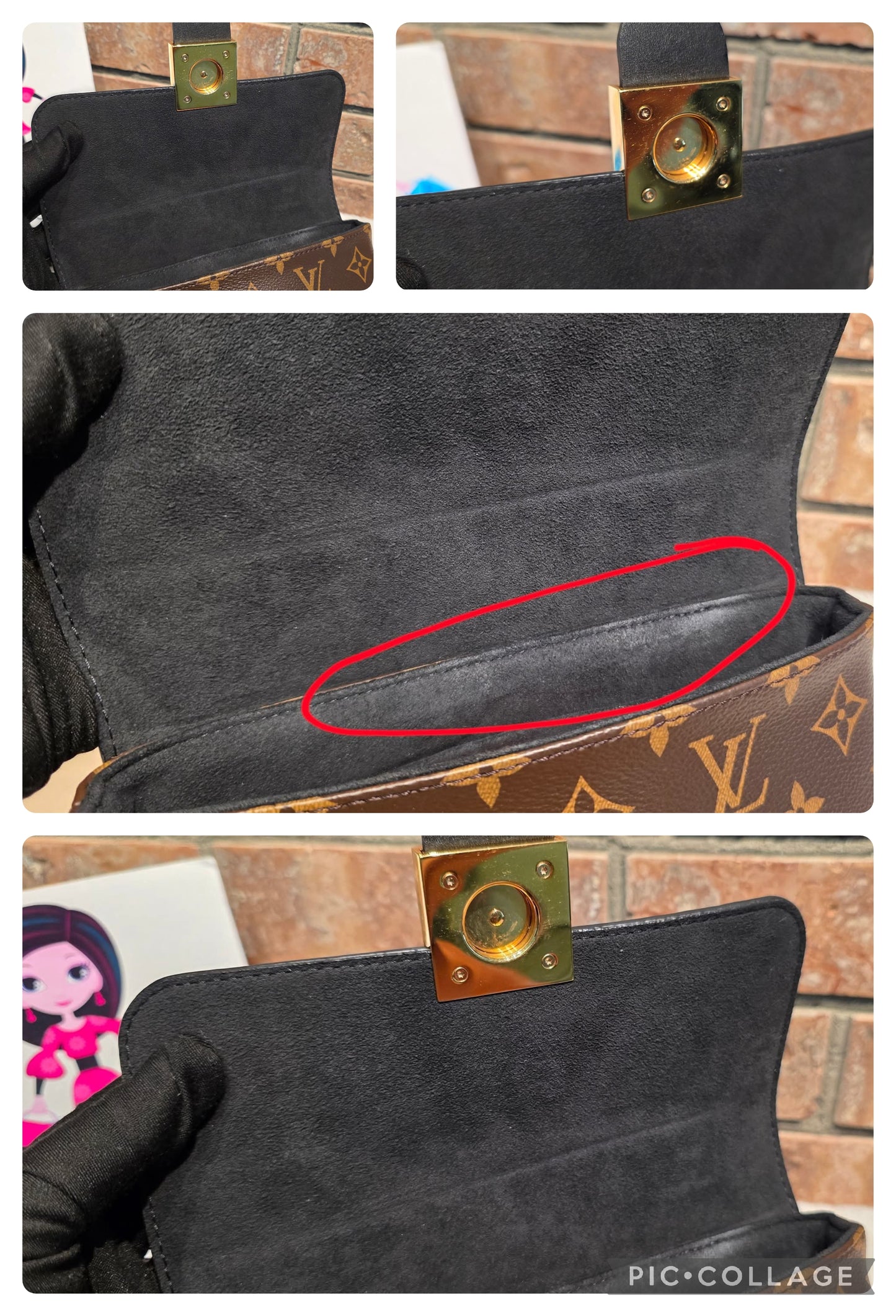 Authentic Louis Vuitton Locky BB Noir