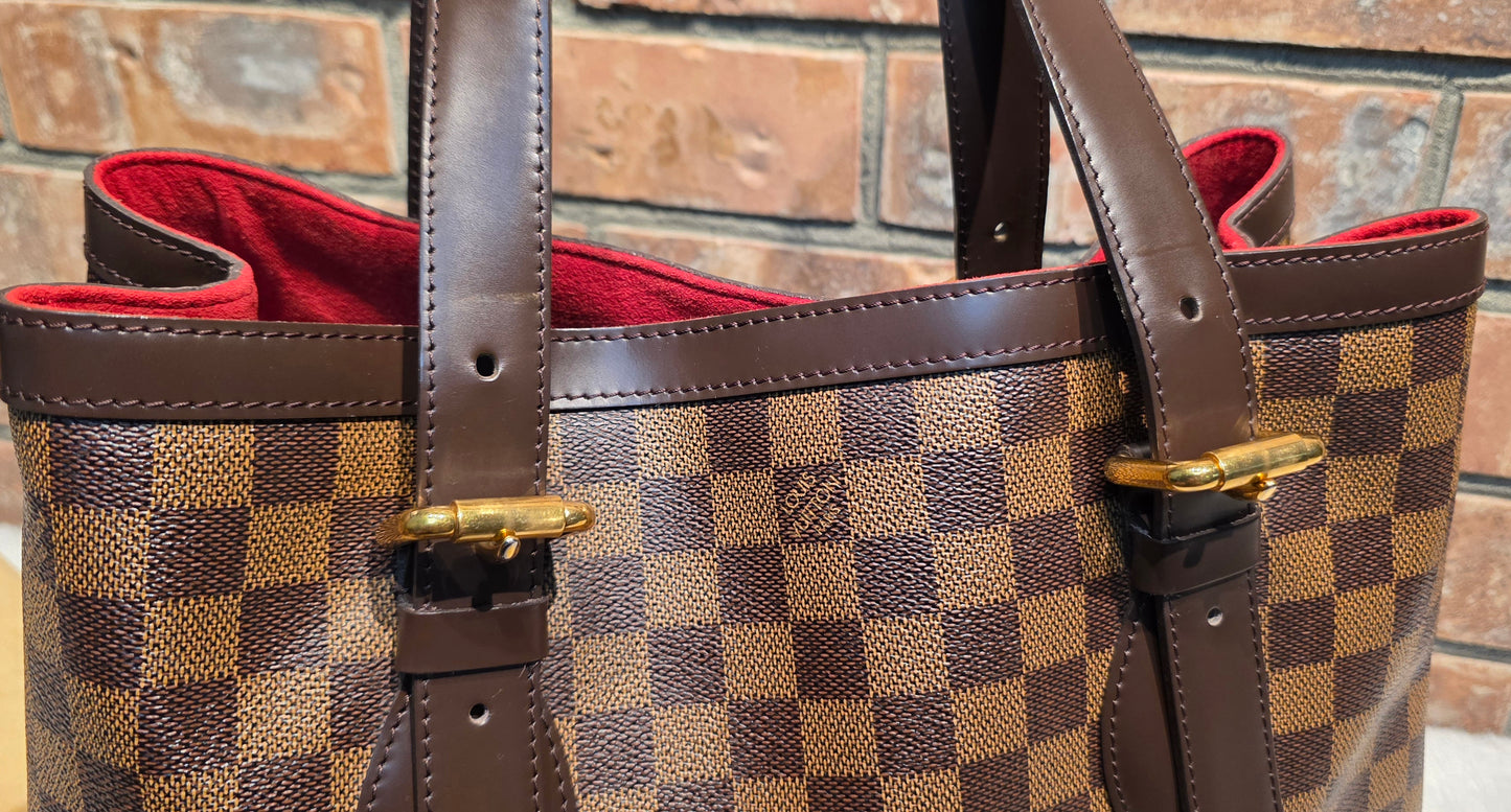 Authentic Louis Vuitton Hampstead MM Damier Ebene