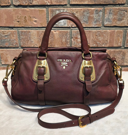 Authentic Prada Leather 2 Way Bag
