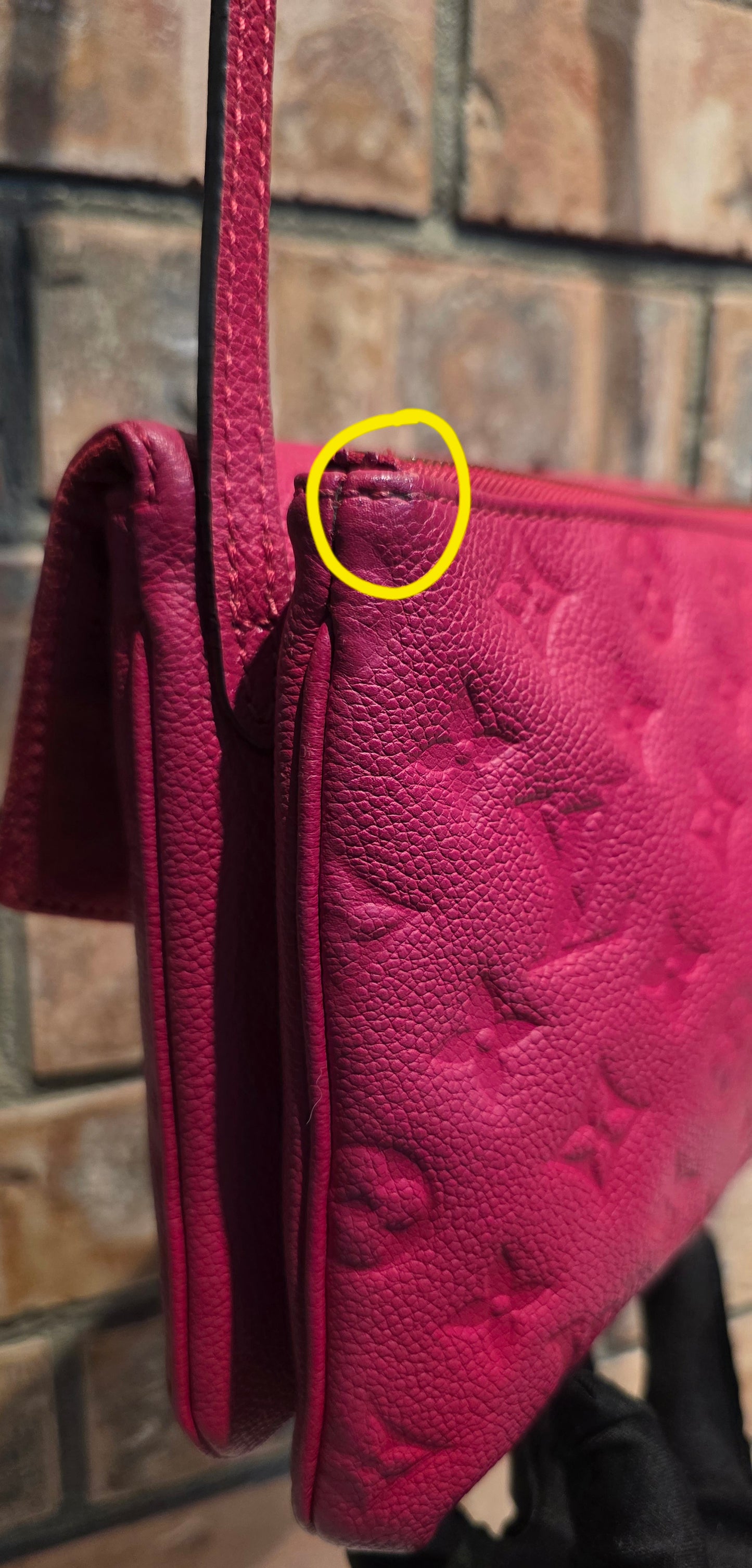 Authentic Louis Vuitton Twice/Twinset Pochette in Dahlia Pink