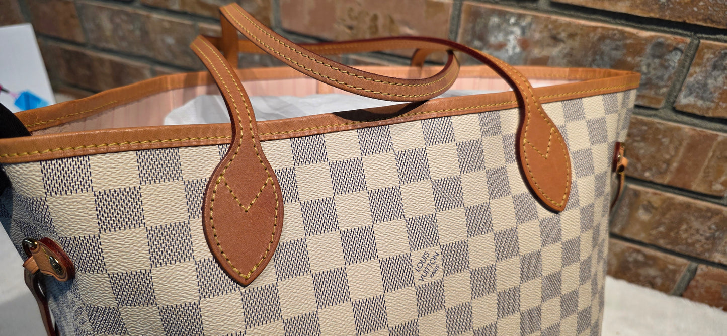Authentic Louis Vuitton Neverfull MM Damier Azur (Bag Only)