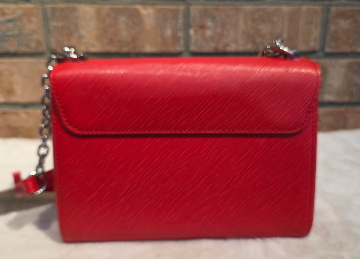 Authentic Louis Vuitton Twist MM Epi Leather in Red